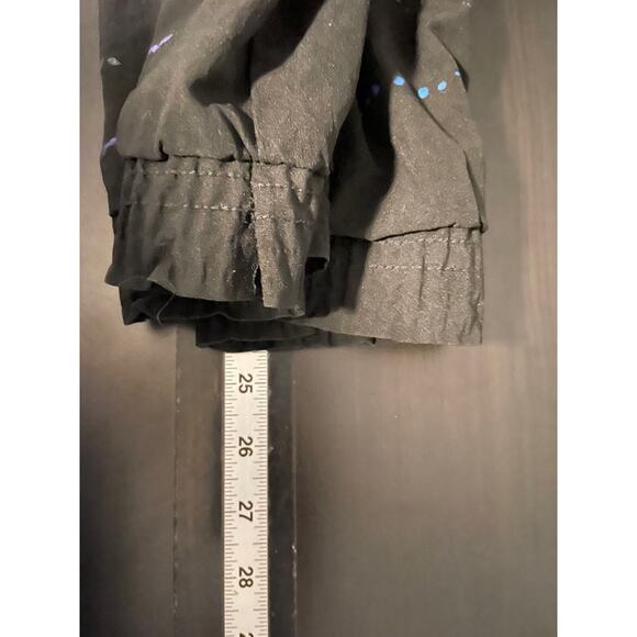 Vintage Womens Top Size Large Black Rayon Aztec Print Southwestern 80s READ - Picture 6 of 7